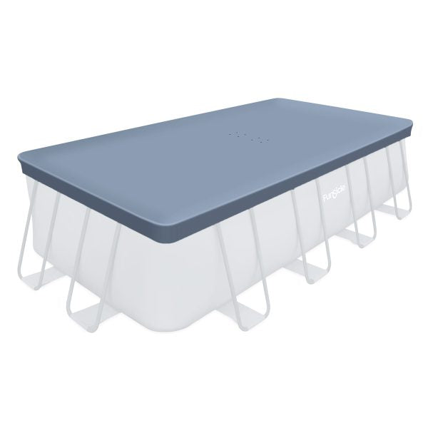 18’ Durable Rectangular Pool Cover for Oasis and Activity Pools, Gray